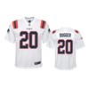 New England Patriots Kyle Dugger White 2020 Nfl Draft Game Jersey - Robokeg