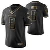 New England Patriots Kyle Pitts 8 2021 Nfl Golden Brandedition Black Jersey Gift For Patriots Fans - Robokeg