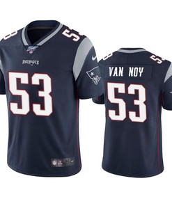 New England Patriots Kyle Van Noy Navy 100th Season Vapor Limited Jersey - Robokeg