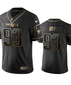 New England Patriots Lawrence Guy Black Golden Edition 2019 Vapor Untouchable Limited Jersey - Mens - Robokeg