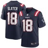 New England Patriots Matthew Slater #18 Nfl 2020 Black Blue Jersey - Robokeg