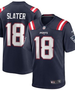 New England Patriots Matthew Slater #18 Nfl 2020 Black Blue Jersey - Robokeg
