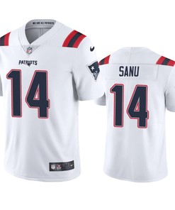 New England Patriots Mohamed Sanu White 2020 Vapor Limited Jersey - Mens - Robokeg