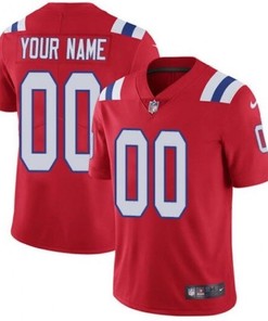 New England Patriots Nfl 2020 Personalized Custom Red Custom Jersey - Robokeg