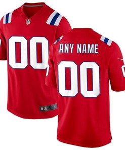 New England Patriots Nfl 2020 Personalized Custom Red Jersey Custom Jersey - Robokeg