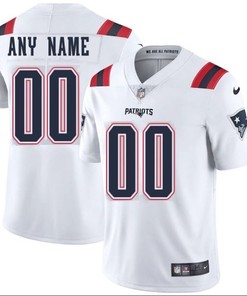 New England Patriots Nfl 2020 Personalized Custom White Jersey Custom Jersey - Robokeg