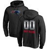 New England Patriots Nfl Pro Line By Branded Personalized Midnight Mascot Pullover Hoodie - Black - Robokeg