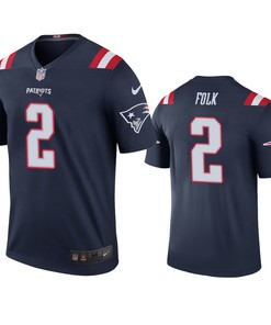 New England Patriots Nick Folk Navy Color Rush Legend Jersey - Robokeg