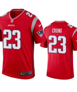 New England Patriots Patrick Chung Red Inverted Legend Jersey - Robokeg