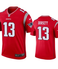New England Patriots Phillip Dorsett Red Inverted Legend Jersey - Robokeg