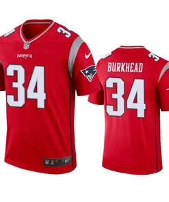New England Patriots Rex Burkhead Red Inverted Legend Jersey - Robokeg