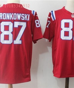 New England Patriots Rob Gronkowski #87 Nfl 2020 Red Jersey Jersey - Robokeg