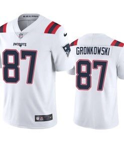 New England Patriots Rob Gronkowski White 2020 Vapor Limited Jersey - Mens - Robokeg