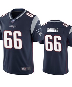 New England Patriots Russell Bodine Navy 100th Season Vapor Limited Jersey - Robokeg
