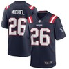 New England Patriots Sony Michel #26 Nfl 2020 Black Blue Jersey - Robokeg