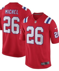 New England Patriots Sony Michel #26 Nfl 2020 Red Jersey - Robokeg