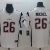 New England Patriots Sony Michel #26 Nfl 2020 White Jersey Jersey - Robokeg