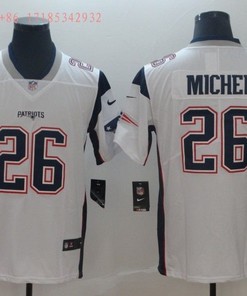 New England Patriots Sony Michel #26 Nfl 2020 White Jersey Jersey - Robokeg