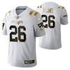 New England Patriots Sony Michel 28 2021 Nfl Golden Brandedition White Jersey Gift For Patriots Fans - Robokeg