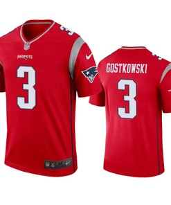 New England Patriots Stephen Gostkowski Red Inverted Legend Jersey - Robokeg