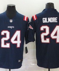 New England Patriots Stephon Gilmore #24 Nfl 2020 Navy Jersey - Robokeg