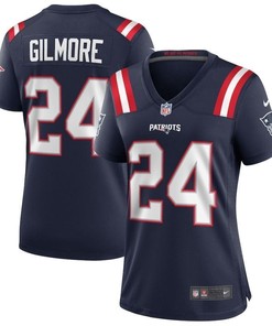 New England Patriots Stephon Gilmore #24 Nfl 2020 Navy Womens Jersey - Robokeg
