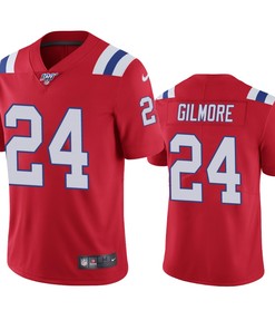 New England Patriots Stephon Gilmore Red 100th Season Vapor Limited Jersey - Robokeg