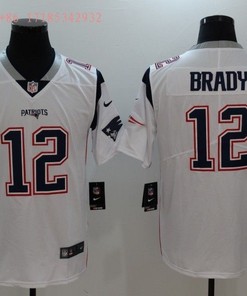 New England Patriots Tom Brady #12 Nfl 2020 White Jersey Jersey - Robokeg
