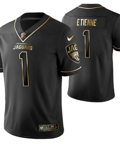 New England Patriots Travis Etienne 1 2021 Nfl Golden Brandedition Black Jersey Gift For Patriots Fans - Robokeg
