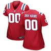 New England Patriots Womens Alternate Custom Jersey Red Custom Jerseys Nfl - Robokeg