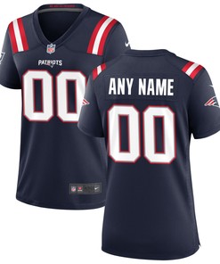 New England Patriots Womens Custom Game Jersey Navy Custom Jerseys Nfl - Robokeg