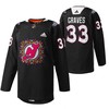 New Jersey Devils 33 Ryan Graves 2022 Hispanic Heritage Night Jersey Black Warm-Up Jersey - Robokeg