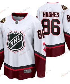 New Jersey Devils 86 Jack Hughes 2022 All-Star Eastern Conference White Jersey Jersey - Robokeg