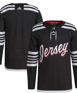 New Jersey Devils Adidas 2021/22 Alternate Primegreen Authentic Pro Jersey - Black Nhl - Robokeg