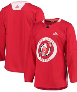 New Jersey Devils Adidas Authentic Practice Jersey - Red Nhl - Robokeg