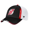New Jersey Devils Branded 2022 Nhl Draft Pro On Stage Trucker Adjustable Hat - Black/white - Robokeg