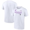 New Jersey Devils Branded Nhl Hockey Fights Cancer T-shirt - White - Robokeg