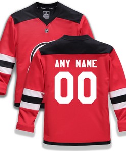 New Jersey Devils Fanatics Branded Home Replica Custom Jersey - Red Custom Jerseys Nhl - Robokeg