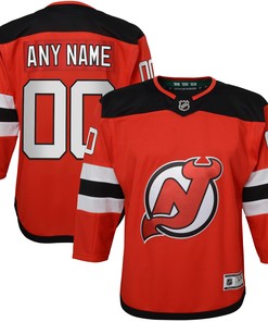 New Jersey Devils Home Premier Custom Jersey - Red Custom Jerseys Nhl - Robokeg