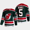 New Jersey Devils Simon Nemec 5 2022 NHL Draft Green Jersey Reverse Retro - Robokeg