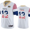 New Orleans Saints 13 White Throwback Flag Jersey - Robokeg