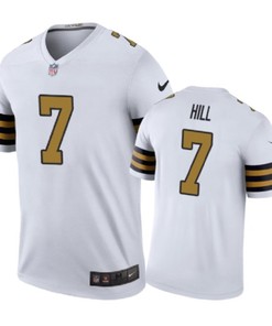 New Orleans Saints #7 Taysom Hill Nike Color Rush White Jersey - Robokeg