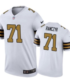 New Orleans Saints #71 Ryan Ramczyk Nike Color Rush White Jersey - Robokeg