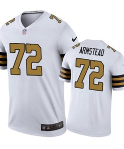New Orleans Saints #72 Terron Armstead Nike Color Rush White Jersey - Robokeg