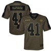 New Orleans Saints Alvin Kamara 44 Nfl Olive 2021 Salute To Service Game Men Jersey For Saints Fans - Robokeg