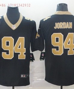 New Orleans Saints Cameron Jordan #94 Nfl 2020 Black Jersey Jersey - Robokeg