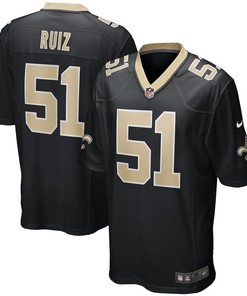 New Orleans Saints Cesar Ruiz Black 2020 Nfl Draft First Round Pick Game Jersey - Robokeg