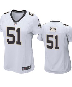 New Orleans Saints Cesar Ruiz White 2020 Nfl Draft Game Jersey - Robokeg
