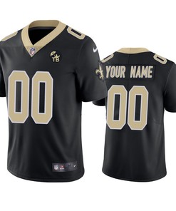 New Orleans Saints Custom Black Tom Benson Memorial Patch Vapor Limited Jersey - Robokeg