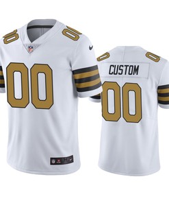 New Orleans Saints Custom White Nike Color Rush Limited Jersey - Robokeg